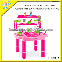 Brinquedo mais vendido para a menina bebê brinquedo cozinha conjunto com som e luz H105387